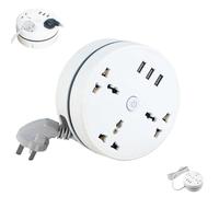 Universal Power Strip, Retractable Power Strip, Retractable Extension Cord 10 Ft, for Business Office Travel (1.8m)