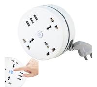 Universal Power Strip, Travel Surge Protector with USB c Ports, Travel Extension Cord with Multiple Outlets, Universal Chargers for All Devices (2.8m,2-Pin Plug US Standard)