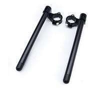 Universal Racing CNC 37 41 43 45 48 50MM Clip Ons 1,5 Pulgadas Riser Rise Clip En Horquilla Manillar Manillar Motocicleta Moto Manillar Elevador(Black 43MM)