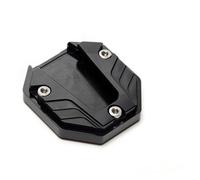 Universal Scooter Motorcycle Bike Kickstand Extender Foot Side Stand Extension Pad Support Plate Anti-Skid Enlarged Base(Black)