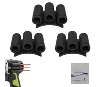 Universal Self-Adhesive Drill Bit Gripper, Compact Rubber Bit Holder for Impact Driver, Strong Adhesive Mount, Fits Most Power Drills, Quick Install, Holds 6 Bits, 2/3/5 Pack