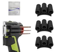 Universal Self-Adhesive Drill bit Gripper, Drill bit Holder Tool for Impact Driver, to Six Driver bits, Holster bits Gripper with High Strength Adhesive, Fits Most Drills, Easy to Install (3Pcs)