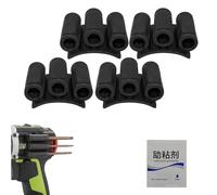 Universal Self-Adhesive Drill bit Gripper, Drill bit Holder Tool for Impact Driver, Tool Holster with Strong Adhesion for Easy Access to Six Driver bits, Fits Most Drills, Easy to Install