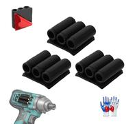 Universal Self-Adhesive DrillBit Gripper,High Strength Adhesive Bit Gripper,Rubber Holder for Impact Driver,Quick Change on the Side of your Power Drill or Driver,Fits Most Drills (3PCS)