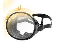 Universal Snorkeling Goggles - Amplio Frame Clear Diving | Adjustable Buckle Anti-Fog Goggle, for Free Diving Swimming Fisherman, Panoramic View Tempered Glass, Silicone Seal