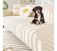 Universal Sofa Slipcover for 1-5 Seats Stretch Couch Cover Washable Anti-Scratch Sofa Slipcover Couch Cushion Cover for All Seasons Pet Friendly Furniture Protector,C1,1 seat 90~140cm(A1,3 seat 190~23
