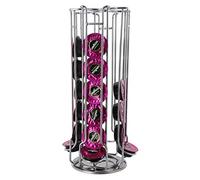 Universal Soporte para cápsulas de café «DEC Cremoso Lavazza A Modo Mio con Base giratoria de 360°, de Color Plateado, 32 Piezas