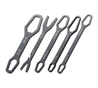 Universal Spanner Kit, Multi Size Tightening Wrenches, Repair Tool with Strong Build, Flexible Double Head Mechanical Maintenance Equipment Set, Tool Kit with Modern Style, Workshop Use for Service