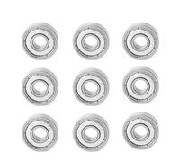 Universal Steel Ball Bearings 10pcs Set | Double Shielded High Speed Deep Groove Design | Low Noise Bearings for Hobby Projects/DIY Tools/Machinery | 607 - ZZ 608 - ZZ 609 - ZZ (（607-zz）)