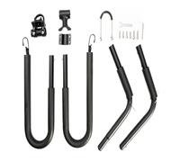 Universal Surfboard Bicycle Carrier - Lightweight Aluminum Bike Rack For Shortboards & Longboards, Easy Removal Design | Safe Surf Carrier For Both Beach Bikes & Mountain Bikes, 1670g