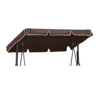 Universal Techo Solar para balancín tamaño 112 x 166 cm Toldo Fundas para balancines Toldo de Repuesto para Columpio de jardín Marrón [101]