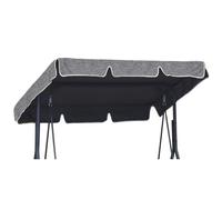 Universal Techo Solar para balancín tamaño 112 x 166 cm Toldo Fundas para balancines Toldo de Repuesto para Columpio de jardín Lino [101]