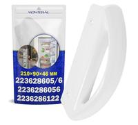 Universal Tirador Frigorifico y Congelador 209x89x48mm 2236286056 para Aeg | 223628605/6 2236286122 para Zanussi para Electrolux para Juno - Garantía de 10 Años - MONTERAL