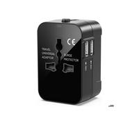 Universal Travel Adapter, Universal Travel Plug Adapter, Universal Travel Adapter with 2 USB, Power Adapter