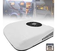 Universal Truck Motorhome Roof Air Conditioner, Con refrigeración y calefacción, Sin Tubería, Bajo Ruido Car Roof Air Conditioner, Aire Acondicionado para Autocaravanas, Autobuses,12V