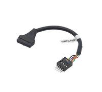 Universal USB2.0 9-Pin Male to USB3.0 20-Pin Female Adapter Cable Converter Enhanced Connection 15cm/5.91in