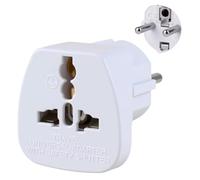 Universal Viaje Adaptador a Tipo C Enchufe, Mundial Toma Convertidor para 200+ Países, 2300W Internacional Cargador, Compacto Turismo Conector con Protección para Europa Tour y Negocios