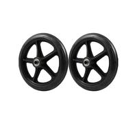 Universal Walker Wheels Replacement Parts for Elderly Mobility 5.95.92in Black Wear-resistant Functionality 2Pcs