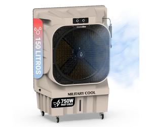 UniversalBlue, Climatizador Evaporativo 150L 750W - 18.000 m³/h, Aire Acondicionado Natural Portátil hasta 232 m², 4 Modos, 3 Velocidades, Oscilación Automática, Uso Industrial y Doméstico