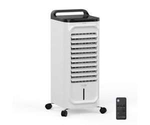 UNIVERSALBLUE Climatizador Evaporativo con Bomba de Calor | Aire Acondicionado Portátil con Depósito de 5 Litros - 3 Modos de Funcionamiento | Mando a Distancia