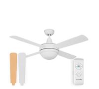 Universal Blue Siroco Ventilador de Techo con Luz y Mando 70W Madera/Blanco