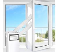 Universale Guarnizione Finestra Condizionatore 400cm, Per Tutti Kit Finestra Condizionatore Portatile D'aria e Asciugatrice Mobili, Doppia Cerniera, Facile da Installare