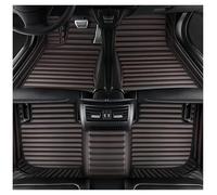 Universales Alfombrillas Cuero Lujo Impermeables para Hyundai I10 2014 2015 2016 2017 2018 2019 Cobertura Total Alfombrillas para Coche(Style 3 Black Red)