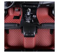 Universales Alfombrillas Cuero Lujo para Mitsubishi para ASX 2014 2015 2016 2017 2018 5 Asientos Resistentes Al Agua Y A La Intemperie Alfombrillas para Coche(Style 1 Win Red)