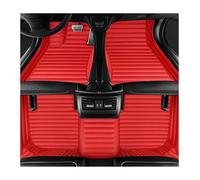 Universales Alfombrillas Cuero Lujo para Subaru WRX 2015 2016 2017 2018 Resistentes Al Agua Y A La Intemperie para Coche Alfombrillas para Coche(Style 3 Red)