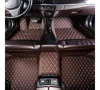Universales para Coche Alfombrillas Coche Personalizadas Cuero Artificial para Subaru XV 2011 2012 2013 2014 2015 2016 2017 Alfombrillas Moqueta(Marron Oscuro)