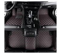 Universales para Coche Alfombrillas Cuero Impermeables para Hyundai para Santa Fe 2018 2019 2020 7 Asientos Accesorios Completos 3D Alfombrillas Moqueta(Style 3 Coffee)