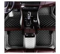 Universales para Coche Alfombrillas Cuero Lujo Impermeables para Fiat para 500 para Linea 2006 2007 2008 2009 2010 2011 2012 2013(Style 2 Gray Black)