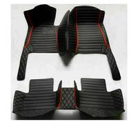 Universales para Coche Alfombrillas Cuero Lujo Impermeables para Hyundai I10 2014 2015 2016 2017 2018 2019 Cobertura Total Alfombrillas Moqueta(Style 4 Black Red)