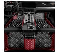 Universales para Coche Alfombrillas Cuero Lujo Impermeables para Hyundai I10 2014 2015 2016 2017 2018 2019 Cobertura Total Alfombrillas Coche Juego(Style 2 Wine Red)