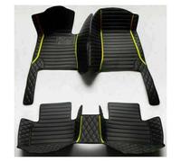 Universales para Coche Alfombrillas Cuero para Jeep para Wrangler 2 Puertas 2011 2012 2013 2014 2015 2016 2017 Alfombrillas Moqueta(Style 4 Black Yellow)
