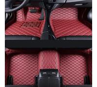 Universales para Coche para Hyundai para Santa Fe 2006-2009 Alfombras Auto Pie Coche Interiores Alfombrillas Piso Personalizadas Antideslizantes Cuero Artificial Alfombrillas Moqueta(Vino Rojo)