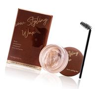 Universals Shade - Cera para cejas, tono neutro gris pardo para tipo de piel, aplicación rápida, cepillo adjunto, fórmulas impermeables, cera de cejas con cepillo