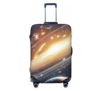 Universe and Solar System - Funda elástica para equipaje de viaje, protector de maleta, funda de equipaje impresa antiarañazos, Black, L