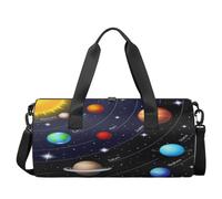 Universe Galaxy Solar System - Bolsa de deporte ligera para gimnasio, bolsa de viaje para hombres y mujeres (planeta), Universe Galaxy Solar System, 17.6(L) x 9(W) x 9(H) inch
