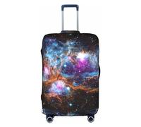 Universe Galaxy Space - Funda para maleta, elástica, lavable, antiarañazos, varios tamaños, Blanco, S