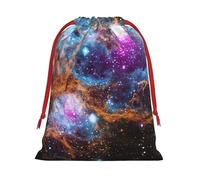 Universe Galaxy Space Print - Bolsa reutilizable con cordón, regalo de cumpleaños, almacenamiento diario, suministros de oficina