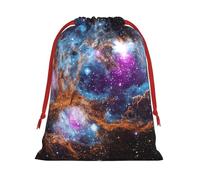 Universe Galaxy Space Print - Bolsas de regalo con cordón para Navidad, fiestas de vacaciones, varios tamaños
