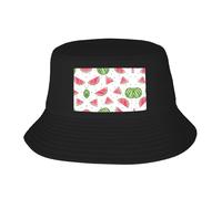 Universe Galaxy Space Print Travel Summer - Sombreros de pescador para mujer, plegable, para playa, sol, pescador, sombrero de senderismo, Fruta fresca de sandía, talla nica