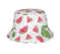 Universe Galaxy Space Print Travel Summer - Sombreros de pescador para mujer, plegable, para playa, sol, pescador, sombrero de senderismo, Fruta fresca de sandía, talla nica