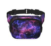 Universe Galaxy Star Space Print - Riñonera elegante y práctica, ajustable, perfecta para viajes y actividades al aire libre, Black, Talla única