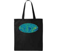 Universe in A Picture Science Style Art - Bolsa de algodón ecológico natural, color negro, Black, Talla única