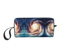 Universe Milky Way - Bolsa de cosméticos portátil con estampado de galaxia, estuche de almacenamiento de viaje, bolsa organizadora con cremallera para un acceso rápido