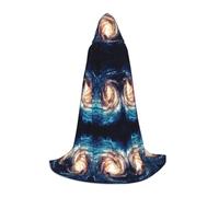 Universe Milky Way - Capa con capucha para hombre, mujer, adolescente, disfraz de mago para Navidad, carnaval