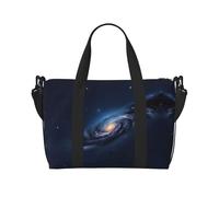 Universe Milky Way Galaxy - Bolsas de viaje para mujer, bolsa de gimnasio deportiva, bolsa de lona para entrenamiento, durante la noche, Black, Talla única