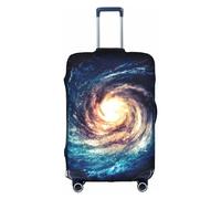 Universe Milky Way Galaxy - Funda protectora de equipaje de viaje, elástica, a prueba de arañazos, varios tamaños, Blanco, L
